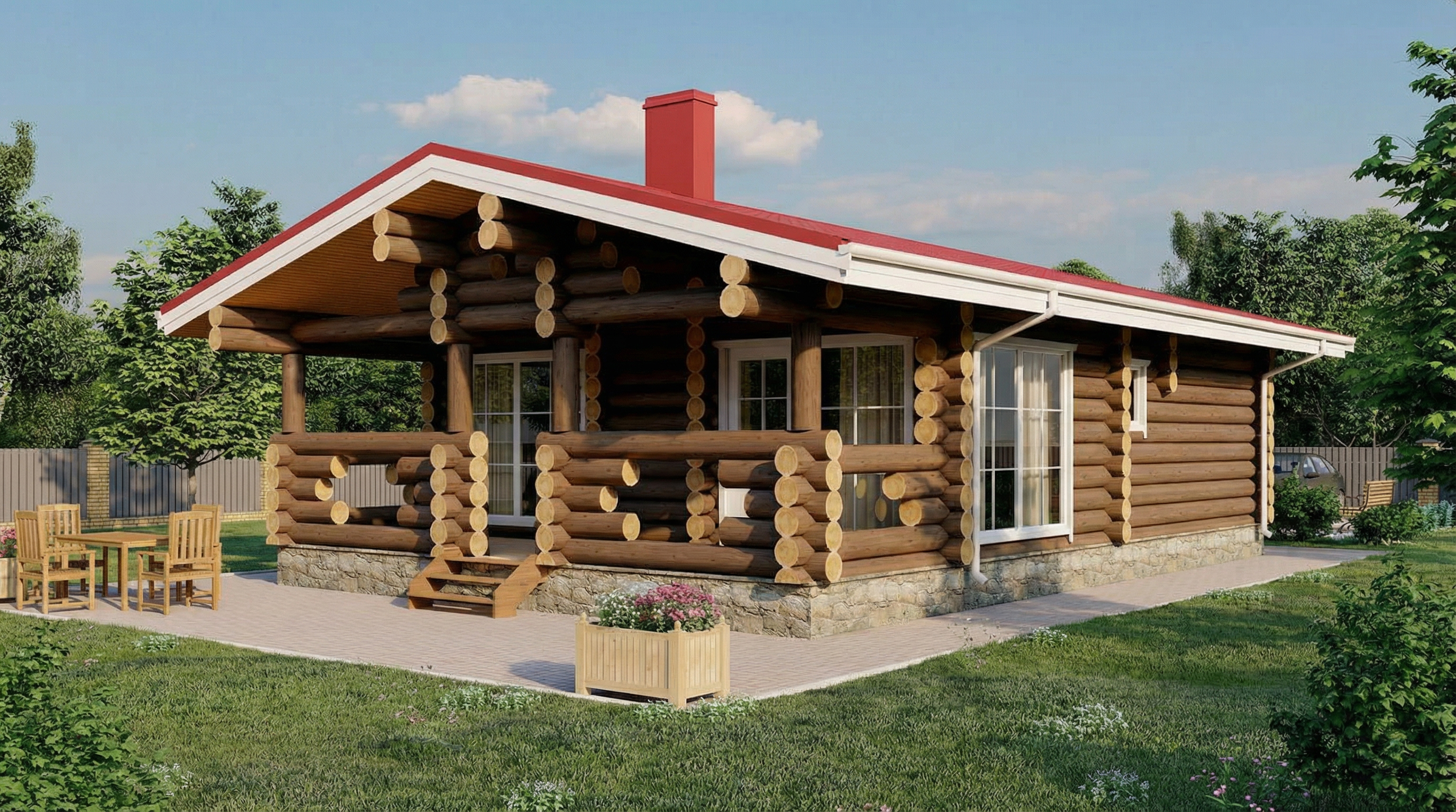 Дом из бревна VZ-120